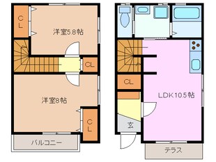 追分駅 徒歩13分 1階の物件間取画像